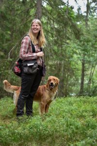 Så här glad kan man vara efter en provstart :) Foto: Hanna Nilsson, http://www.kennelblagul.se/
